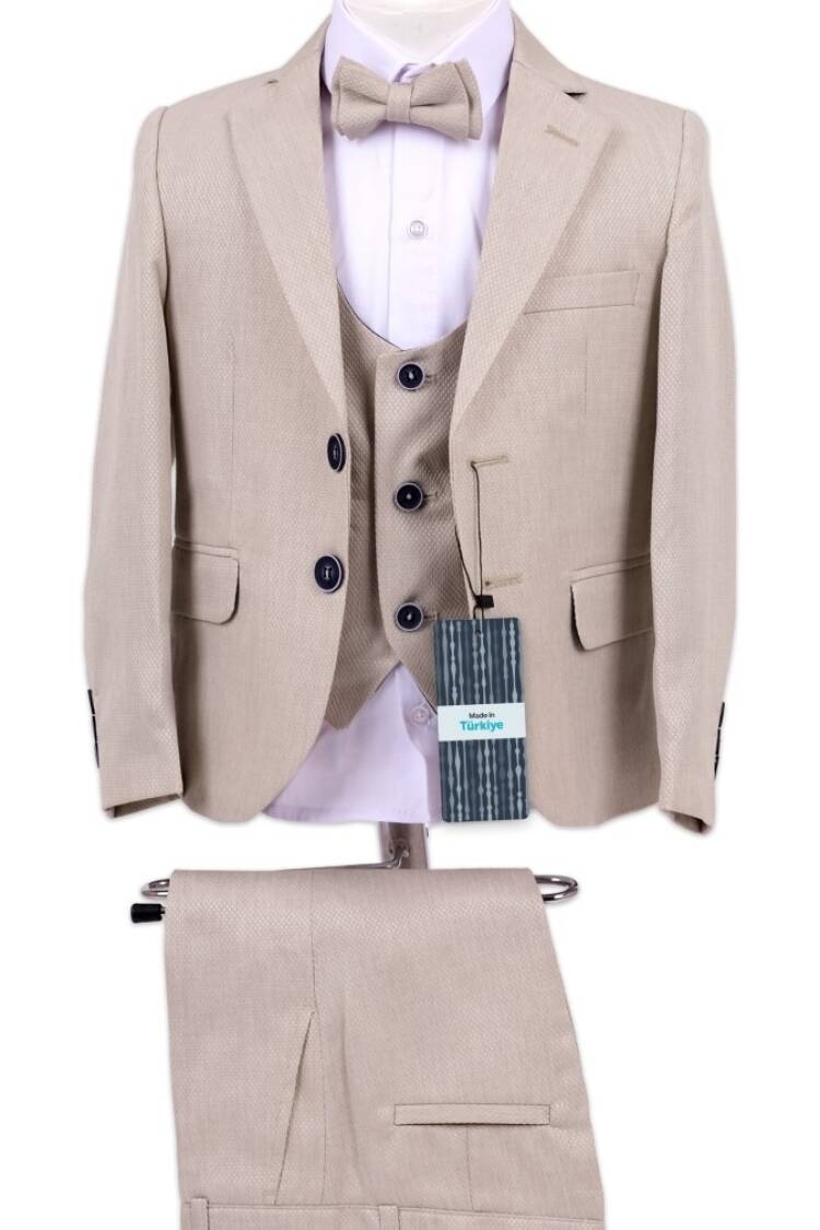 Boy's Suit - Erkek Çocuk Takım Elbise Gömlek Ceket Yelek ve Pantolon 5-8Y 1036-5401 - Brand: Terry - Women & Kids, Baby Clothes Wholesale - Globality Store