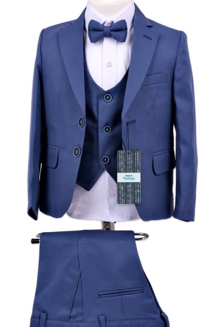 Boy's Suit - Erkek Çocuk Takım Elbise Gömlek Ceket Yelek ve Pantolon 5-8Y 1036-5401 - Brand: Terry - Women & Kids, Baby Clothes Wholesale - Globality Store