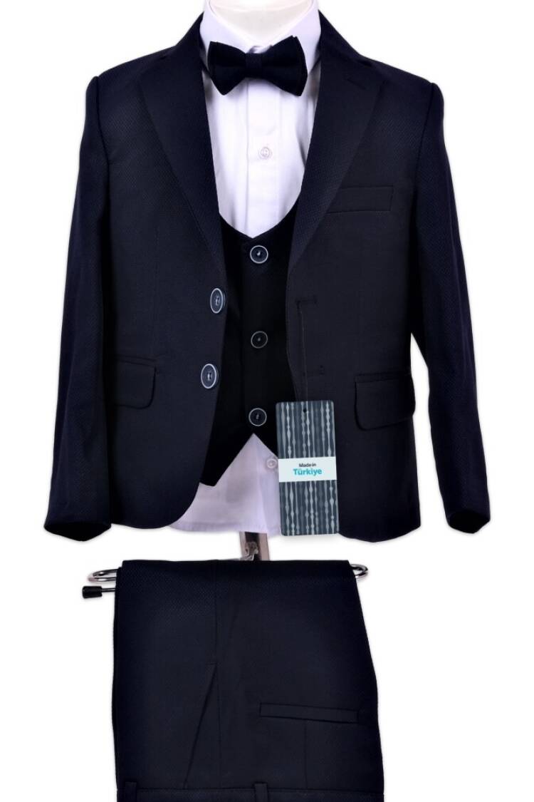 Boy's Suit - Erkek Çocuk Takım Elbise Gömlek Ceket Yelek ve Pantolon 5-8Y 1036-5401 - Brand: Terry - Women & Kids, Baby Clothes Wholesale - Globality Store