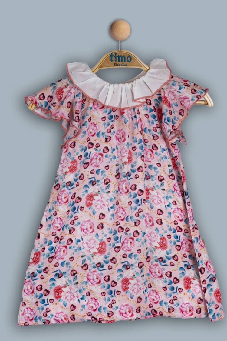 Baby Dress - Kız Bebek Elbise 6-24M 1018-TK4DÜ012243711 - Brand: Timo - Women & Kids, Baby Clothes Wholesale - Globality Store