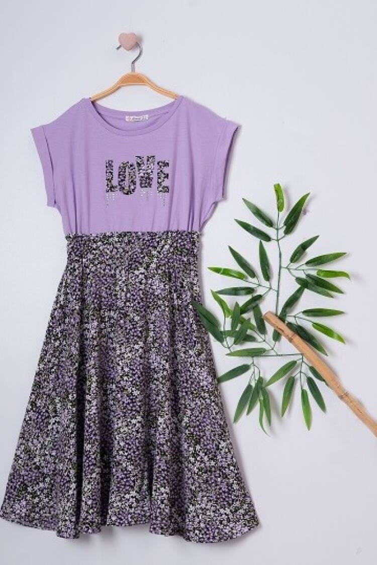 Girl's Dress - Love Vıscon Elbise 1016-221038 - Brand: Büşra Bebe - Women & Kids, Baby Clothes Wholesale - Globality Store