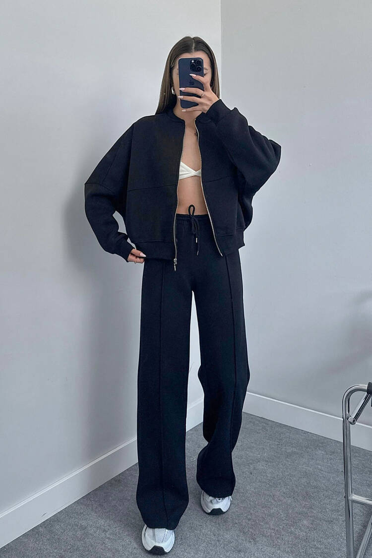 Raised Three Thread Tracksuit Set Gts018 -