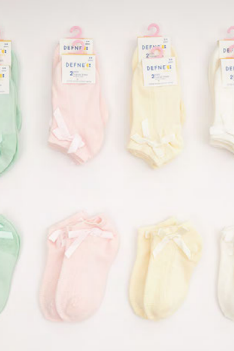 Underwear - Socks - Pajamas - Toptan 24 Çift Bebe Patik Çorap (Kutu) 1064-DFN2P-K019-23(12-18) - Brand: Defne - Women & Kids, Baby Clothes Wholesale - Globality Store