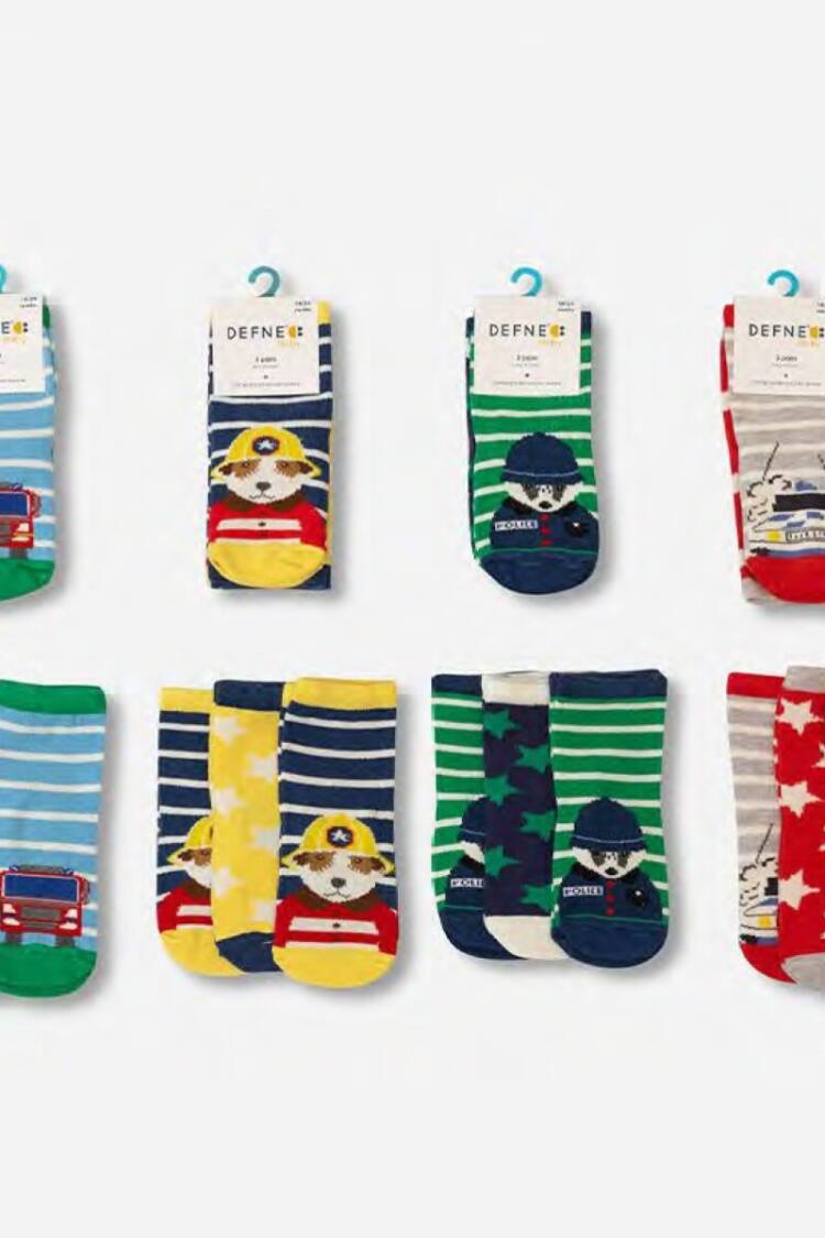 Boys' Underwear & Socks - Toptan 24'lü Erkek Çocuk Çorap 3-4Y 1064-DFN3-E018-22(3-4) - Brand: Defne - Women & Kids, Baby Clothes Wholesale - Globality Store