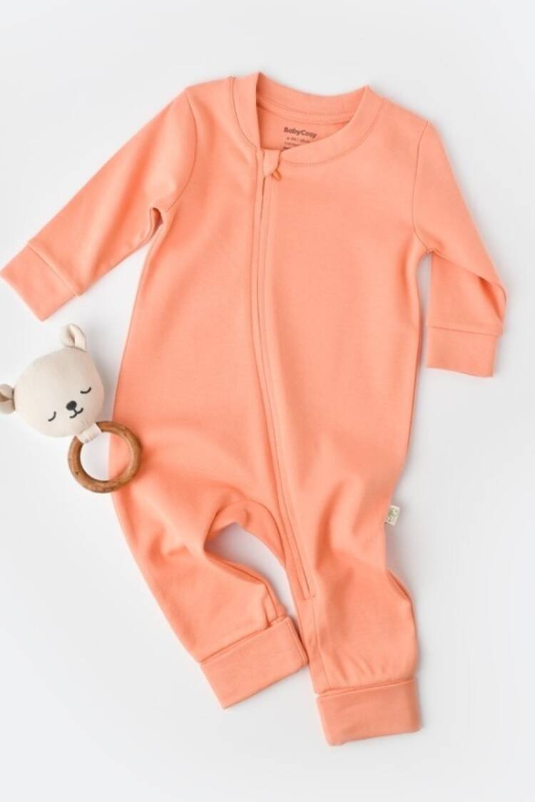 Baby Rompers and Overalls - Toptan Bebek %100 Organik Pamuk Fermuarlı Tulum Baby Cosy 2022-CSY3038 - Brand: BabyCosy - Women & Kids, Baby Clothes Wholesale - Globality Store