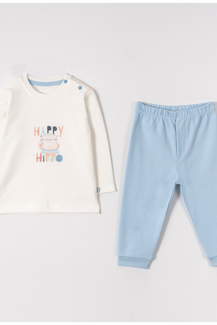 Baby Sets - Toptan Bebek 2'li Badi ve Pantolon Takım 9-24M 2030-6399 - Brand: Pambuliq - Women & Kids, Baby Clothes Wholesale - Globality Store