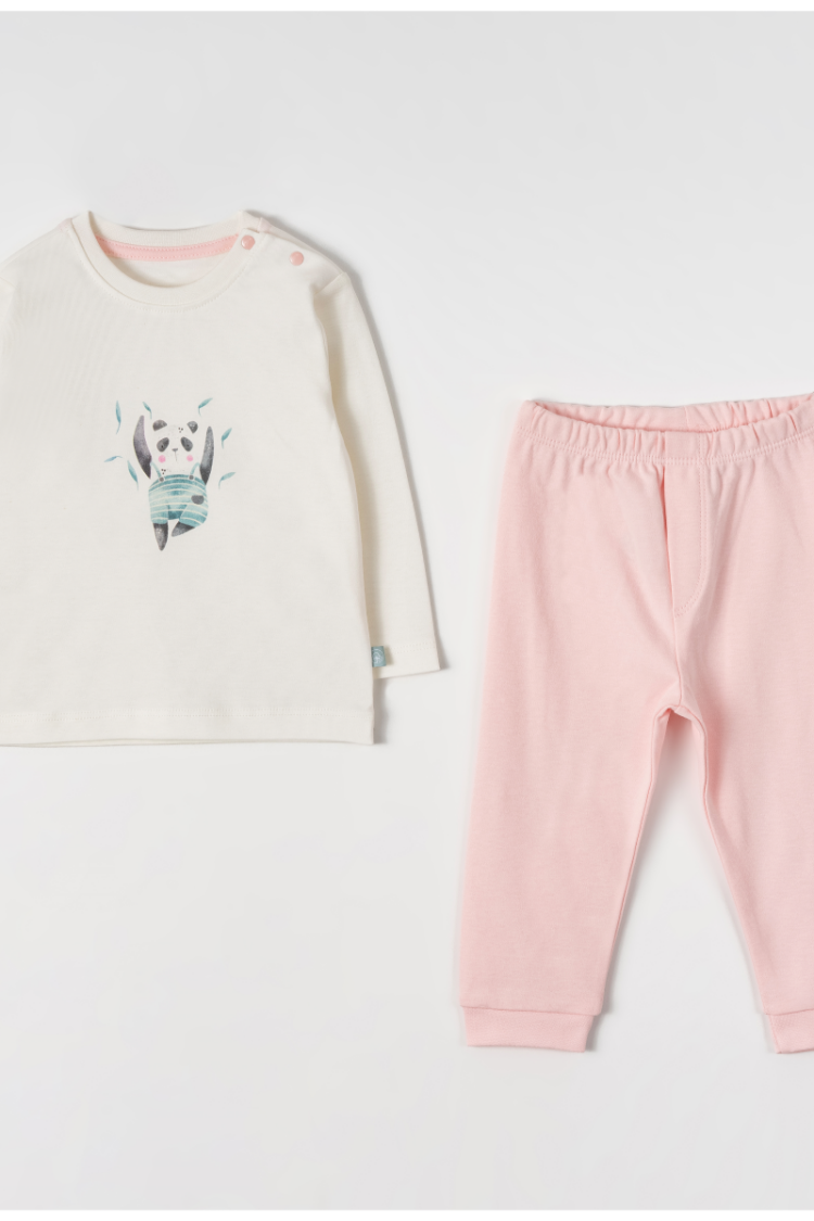 Baby Sets - Toptan Bebek 2'li Badi ve Pantolon Takım 9-24M 2030-6399 - Brand: Pambuliq - Women & Kids, Baby Clothes Wholesale - Globality Store
