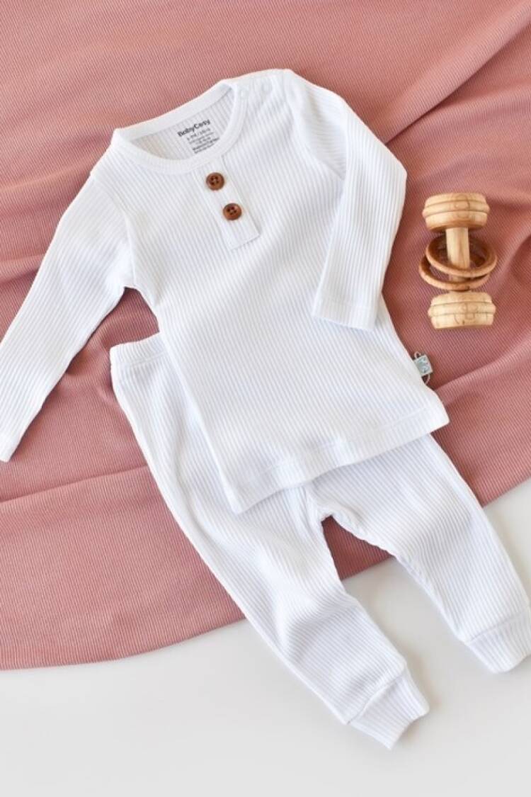 Baby Sets - Toptan Bebek 2'li Badi ve Pantolon Takımı 3-24M Baby Cosy 2022-CSYM11511 - Brand: BabyCosy - Women & Kids, Baby Clothes Wholesale - Globality Store