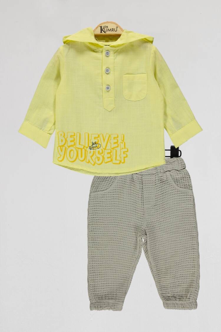 Baby Sets - Toptan Bebek 2'li Gömlek ve Şort Takım 6-18M 1075-4111 - Brand: Kumru Bebe - Women & Kids, Baby Clothes Wholesale - Globality Store