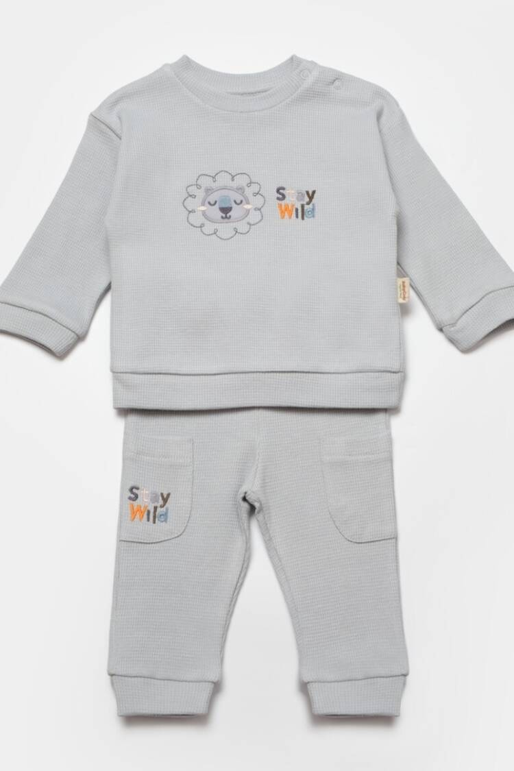 Baby Sets - Toptan Bebek 2'li Sweatshirt ve Pantolon Takımı 3-24M 2022-CSYW1024 - Brand: BabyCosy - Women & Kids, Baby Clothes Wholesale - Globality Store