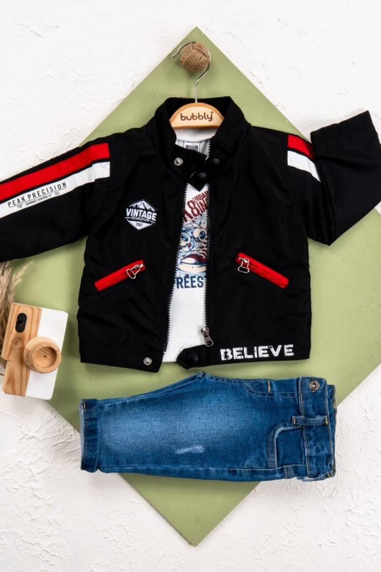 - Toptan Bebek 3' lü Ceket Pantolon Takım 6-24M 2035-1533 - Brand: Bubbly - Women & Kids, Baby Clothes Wholesale - Globality Store