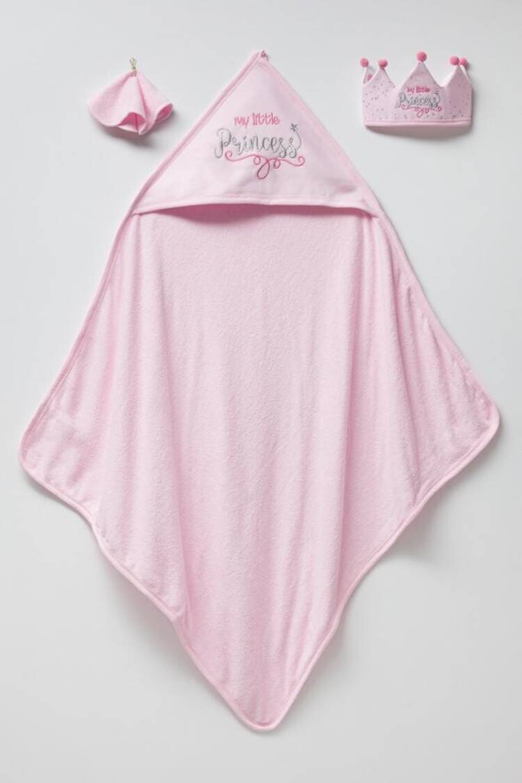 Towel and Bathrobe - Toptan Bebek 3'lü Havlu Takım 85x85cm 2015-9-826 - Brand: Babyline - Women & Kids, Baby Clothes Wholesale - Globality Store