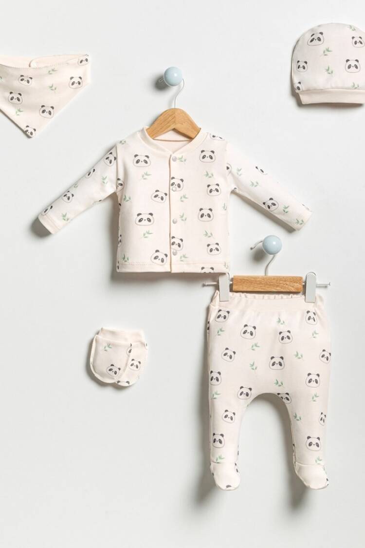 Newborn - Toptan Bebek 5'li Yenidoğan Takım 0-3M 2040-5024 - Brand: Bubbles - Women & Kids, Baby Clothes Wholesale - Globality Store