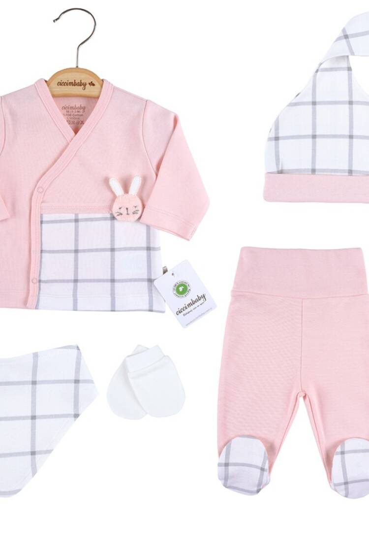 Baby Sets - Toptan Bebek 5'li Yenidoğan Takım 0-3M 1043-4867 - Brand: Ciccimbaby - Women & Kids, Baby Clothes Wholesale - Globality Store