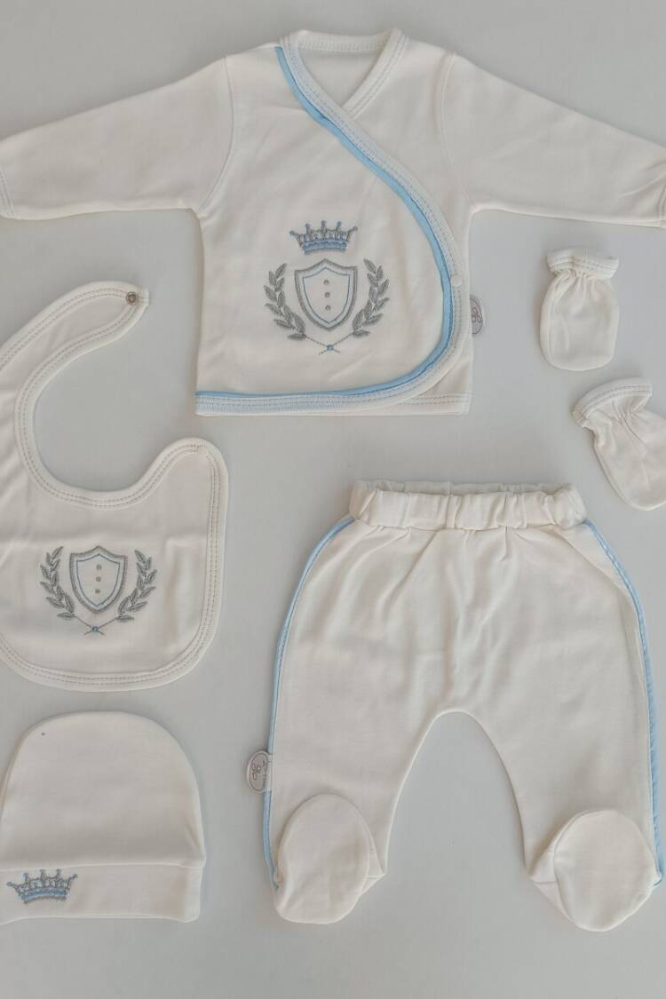 Newborn - Toptan Bebek 5'li Yenidoğan Takımı 0-3M 1074 - A - Brand: Tomuycuk - Women & Kids, Baby Clothes Wholesale - Globality Store