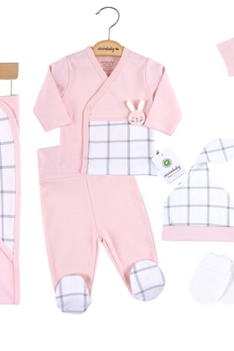 Baby Sets - Toptan Bebek 7'li Yenidoğan Takım 0-3M 1043-4866 - Brand: Ciccimbaby - Women & Kids, Baby Clothes Wholesale - Globality Store