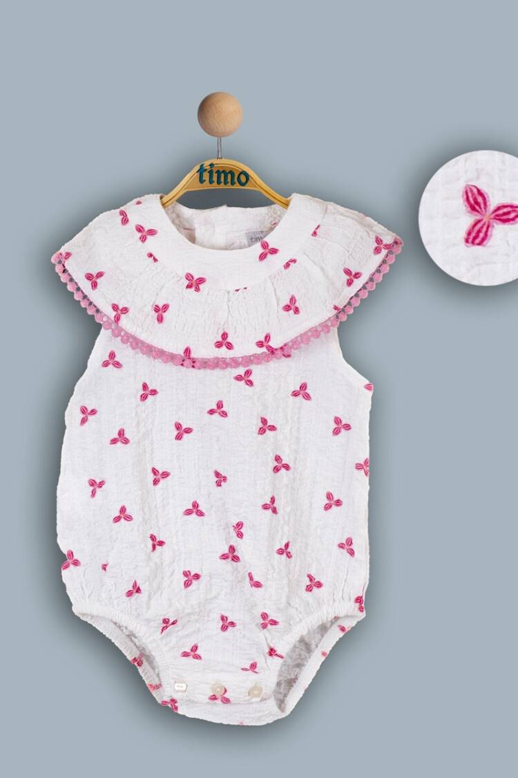 Baby Tops - Toptan Bebek Çiçek Desenli Tulum 6-24M 1018-TK4DÜ042243301 - Brand: Timo - Women & Kids, Baby Clothes Wholesale - Globality Store