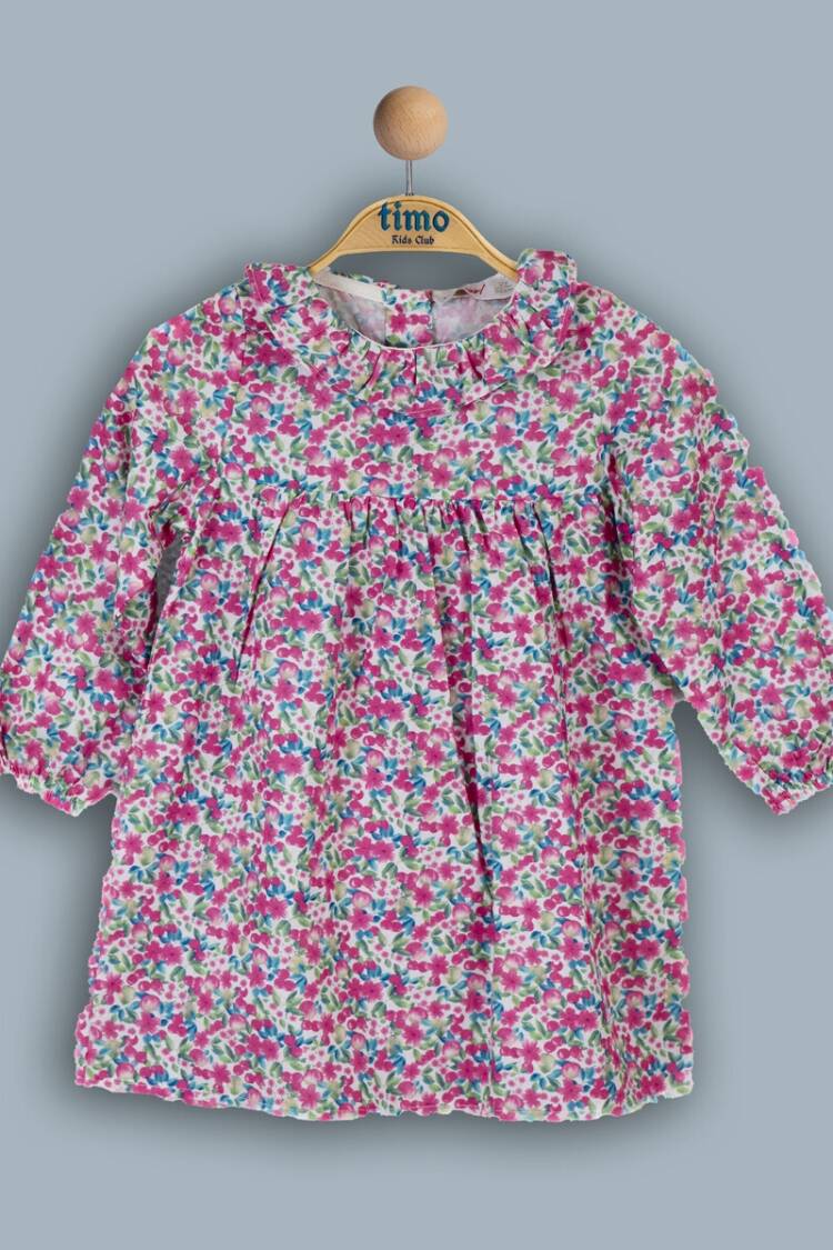 Baby Dress - Toptan Bebek Çiçekli Takım 6-24M 1018-TK4DT082241851 - Brand: Timo - Women & Kids, Baby Clothes Wholesale - Globality Store