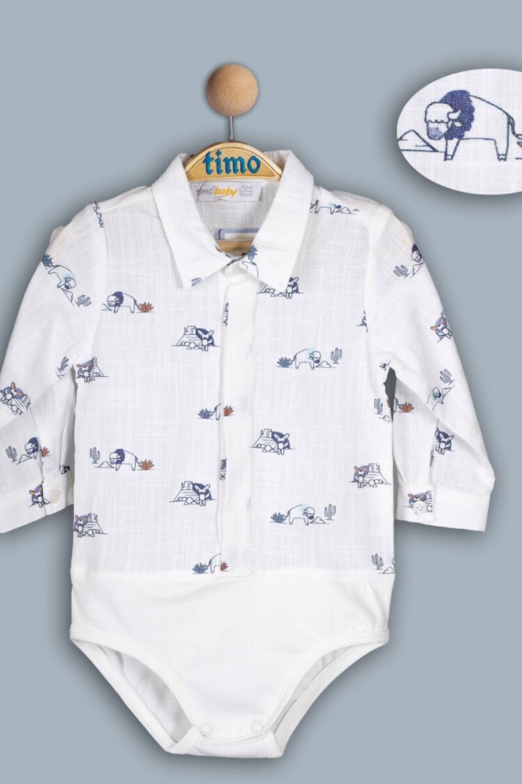Baby Tops - Toptan Bebek Çıtçıtlı Gömlek 6-24M 1018-TE4DÜ042243141 - Brand: Timo - Women & Kids, Baby Clothes Wholesale - Globality Store