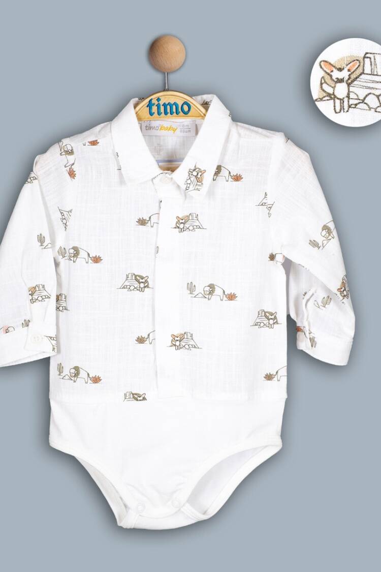 Baby Tops - Toptan Bebek Çıtçıtlı Gömlek 6-24M 1018-TE4DÜ042243141 - Brand: Timo - Women & Kids, Baby Clothes Wholesale - Globality Store