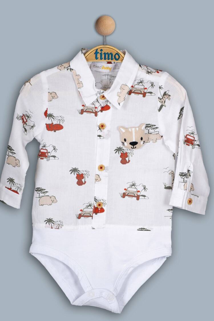 Baby Tops - Toptan Bebek Çıtçıtlı Gömlek Bady 6-24M 1018-TE4DÜ042241601 - Brand: Timo - Women & Kids, Baby Clothes Wholesale - Globality Store