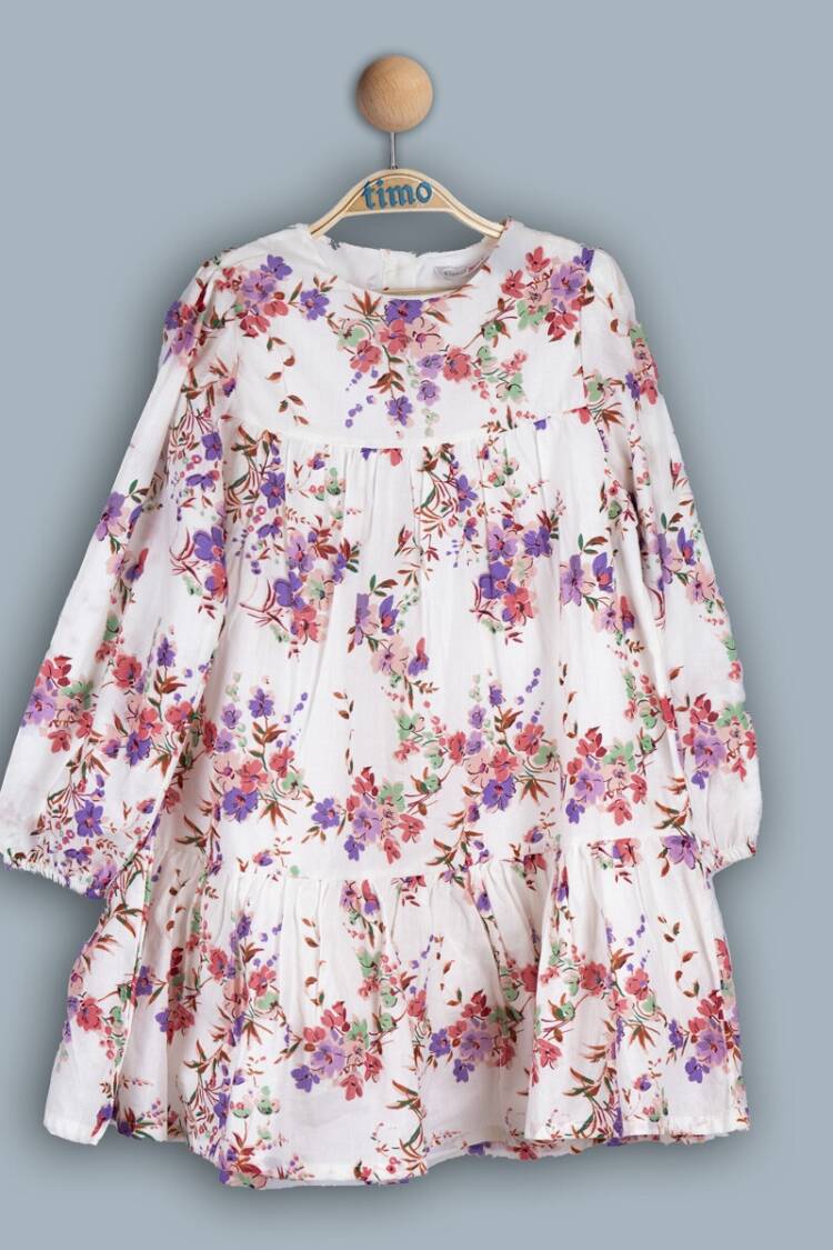 Baby Dress - Toptan Bebek Desenli Elbise 6-24M 1018-TK4DÜ044243481 - Brand: Timo - Women & Kids, Baby Clothes Wholesale - Globality Store