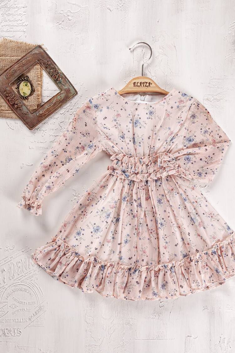 Baby Dress - Toptan Bebek Elbesesi 9-24M 2023-2222 - Brand: Elayza - Women & Kids, Baby Clothes Wholesale - Globality Store