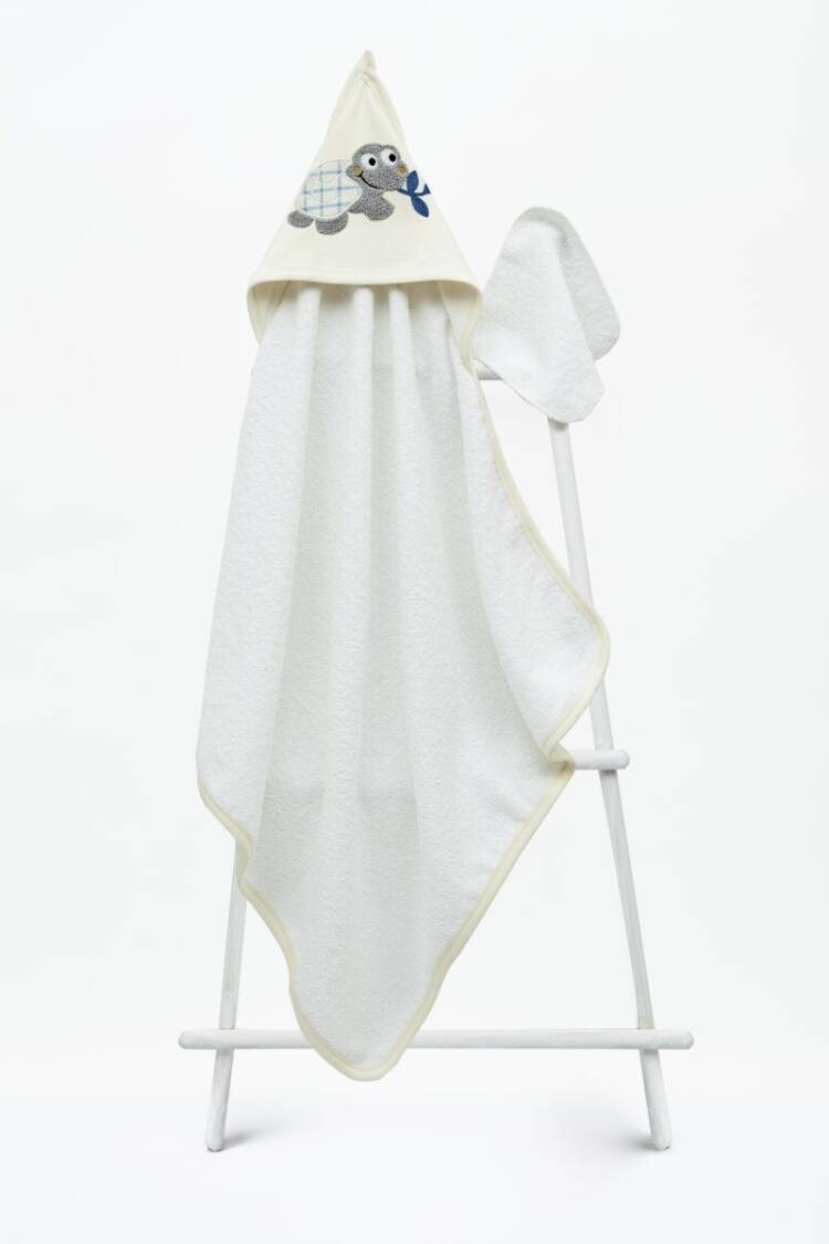 Bathroom Products - Toptan Bebek Havlu ve Banyo Kesesi 75x75cm 1-3Y 2015-9-856 - Brand: Babyline - Women & Kids, Baby Clothes Wholesale - Globality Store