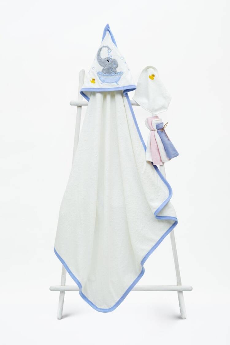 Bathroom Products - Toptan Bebek Havlu ve Banyo Kesesi 85x85cm 1-3Y 2015-9-724 - Brand: Babyline - Women & Kids, Baby Clothes Wholesale - Globality Store