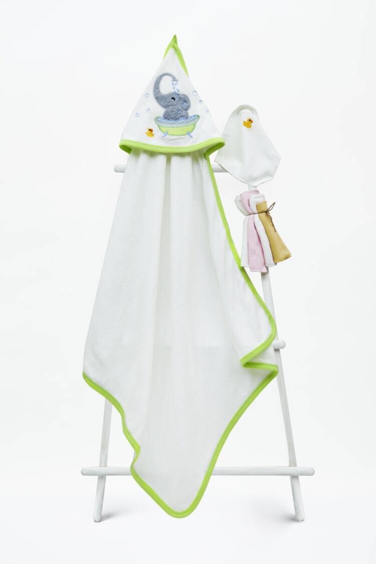 Bathroom Products - Toptan Bebek Havlu ve Banyo Kesesi 85x85cm 1-3Y 2015-9-724 - Brand: Babyline - Women & Kids, Baby Clothes Wholesale - Globality Store