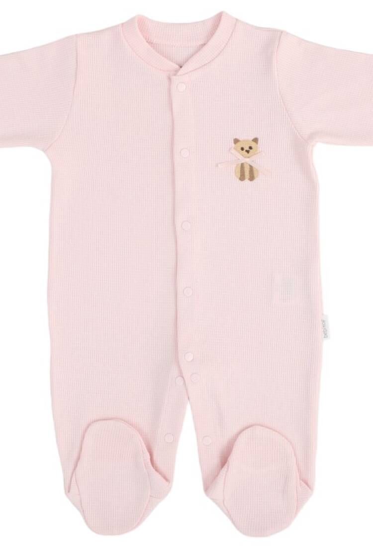 Baby Rompers and Overalls - Toptan Bebek Kedi Desenli Tulum 0-9M 2020-70309.02 - Brand: Bebitof - Women & Kids, Baby Clothes Wholesale - Globality Store