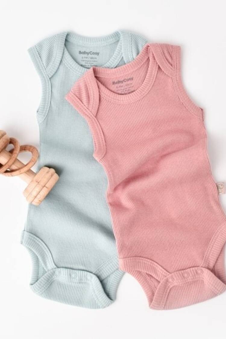 Newborn - Toptan Bebek Modal 2 Li Askılı Body 3-24M Baby Cosy 2022-CSYM11108 - Brand: BabyCosy - Women & Kids, Baby Clothes Wholesale - Globality Store