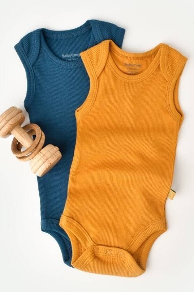 Newborn - Toptan Bebek Modal 2 Li Askılı Body 3-24M Baby Cosy 2022-CSYM11110 - Brand: BabyCosy - Women & Kids, Baby Clothes Wholesale - Globality Store