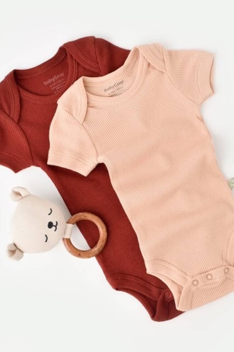 Newborn - Toptan Bebek Modal 2 Li Kısa Kollu Body Baby Cosy 2022-CSYM11213 - Brand: BabyCosy - Women & Kids, Baby Clothes Wholesale - Globality Store
