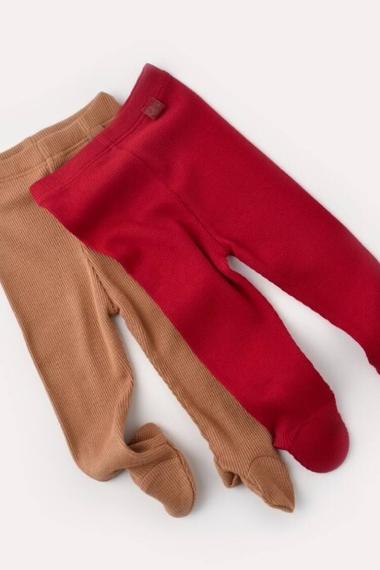 Baby Bottom Clothing - Toptan Bebek Modal 2 Li Patikli Pantolon 3-24M Baby Cosy 2022-CSYM11603 - Brand: BabyCosy - Women & Kids, Baby Clothes Wholesale - Globality Store