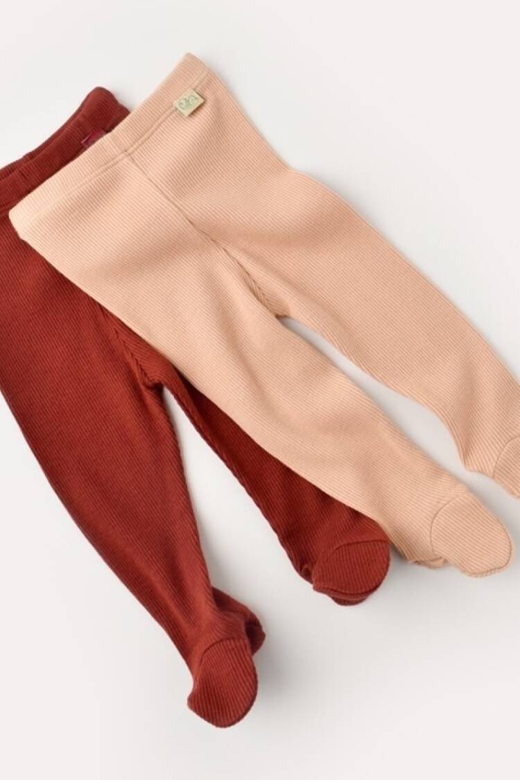 Baby Bottom Clothing - Toptan Bebek Modal 2 Li Patikli Pantolon Baby Cosy 2022-CSYM11605 - Brand: BabyCosy - Women & Kids, Baby Clothes Wholesale - Globality Store