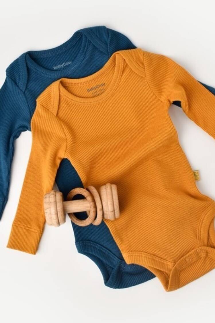 Newborn - Toptan Bebek Modal 2 Li Uzun Kollu Body 3-24MBaby Cosy 2022-CSYM11310 - Brand: BabyCosy - Women & Kids, Baby Clothes Wholesale - Globality Store