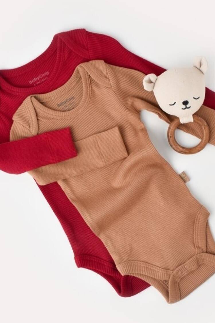 Newborn - Toptan Bebek Modal 2 Li Uzun Kollu Body Baby Cosy 2022-CSYM11311 - Brand: BabyCosy - Women & Kids, Baby Clothes Wholesale - Globality Store