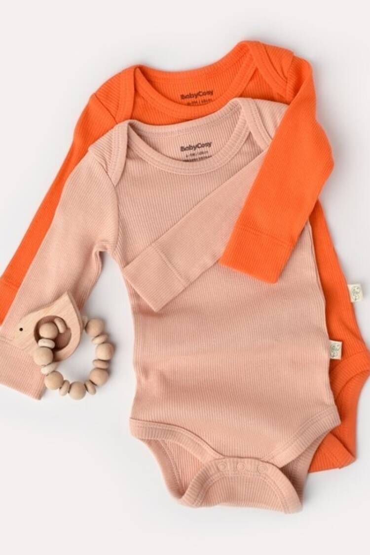 Newborn - Toptan Bebek Modal 2 li Uzun Kollu Body Baby Cosy 2022-CSYM11314 - Brand: BabyCosy - Women & Kids, Baby Clothes Wholesale - Globality Store
