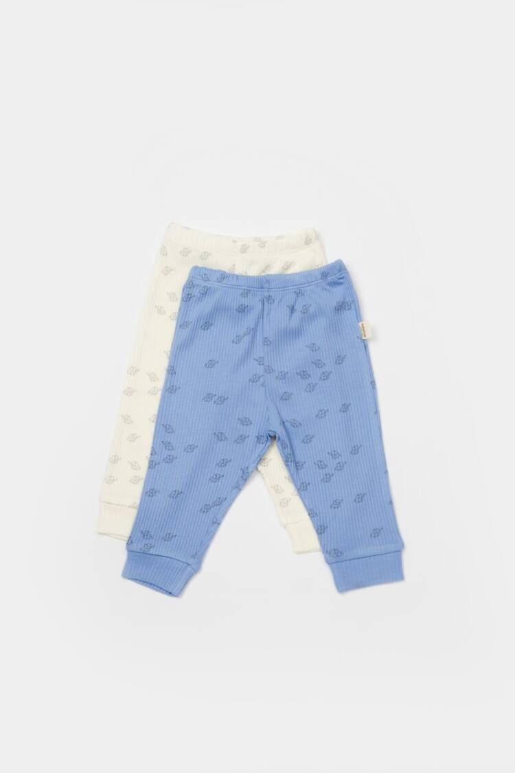 Baby Bottom Clothing - Toptan Bebek Modal 2'li Pantolon Baby Cosy 2022-CSYM11617 - Brand: BabyCosy - Women & Kids, Baby Clothes Wholesale - Globality Store