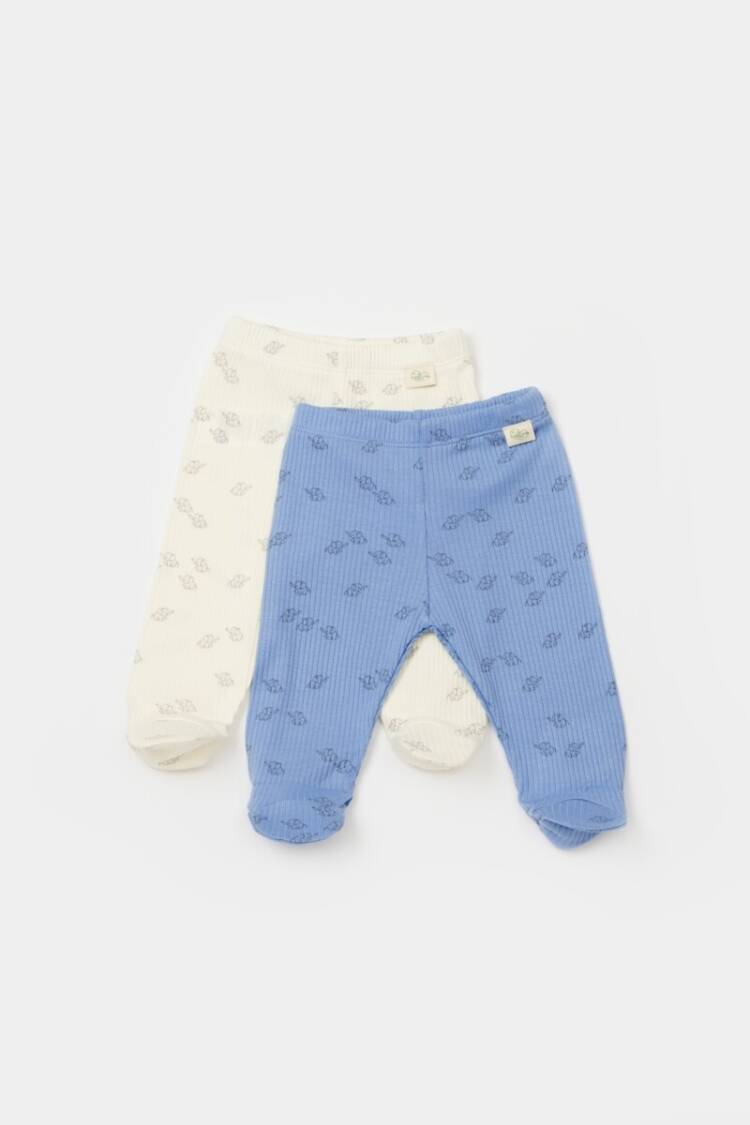 Baby Bottom Clothing - Toptan Bebek Modal 2'li Patikli Pantolon 3-24M Baby Cosy 2022-CSYM11614 - Brand: BabyCosy - Women & Kids, Baby Clothes Wholesale - Globality Store