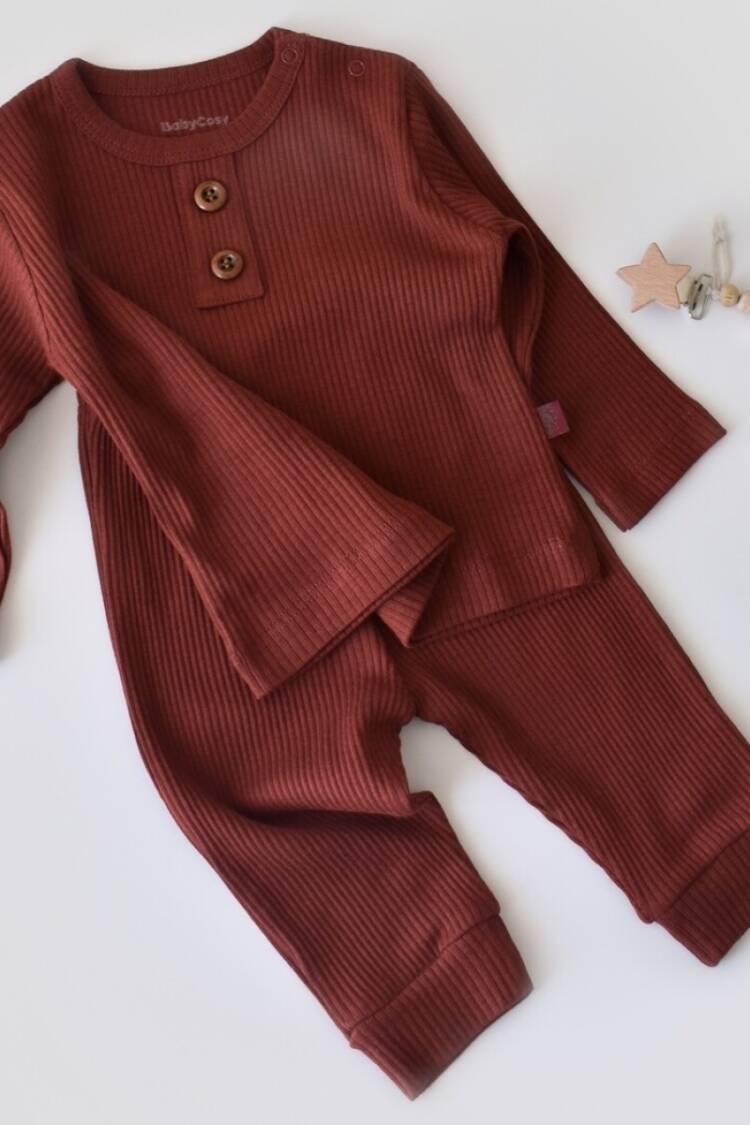 Baby Sets - Toptan Bebek Modal Alt & Üst Takım Baby Cosy 2022-CSYM11501 - Brand: BabyCosy - Women & Kids, Baby Clothes Wholesale - Globality Store
