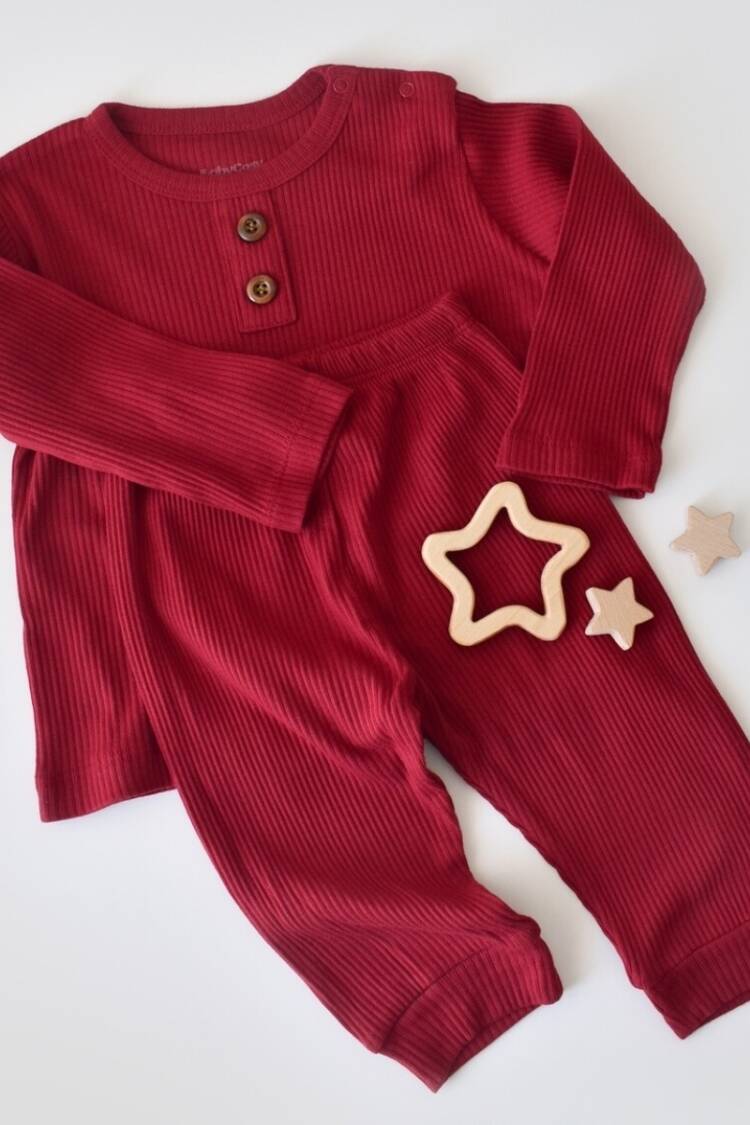 Baby Sets - Toptan Bebek Modal Alt & Üst Takım Baby Cosy 2022-CSYM11502 - Brand: BabyCosy - Women & Kids, Baby Clothes Wholesale - Globality Store