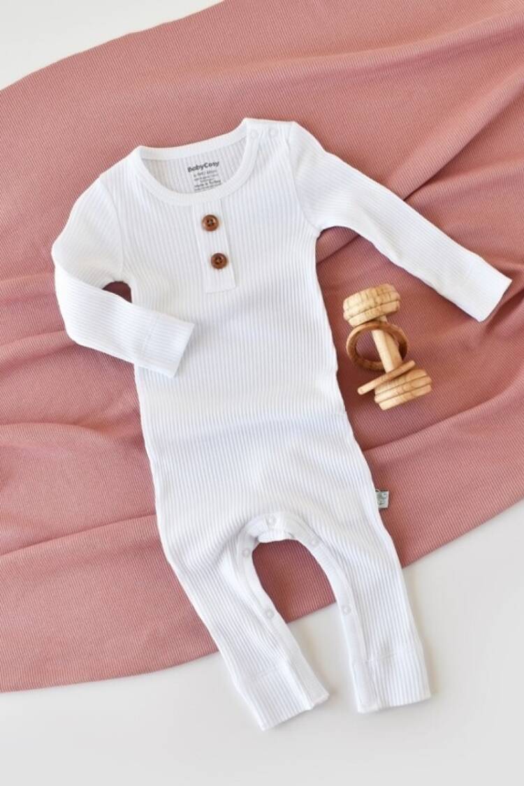 Baby Rompers and Overalls - Toptan Bebek Modal Uzun Kollu Tulum 3-24M Baby Cosy 2022-CSYM11419 - Brand: BabyCosy - Women & Kids, Baby Clothes Wholesale - Globality Store