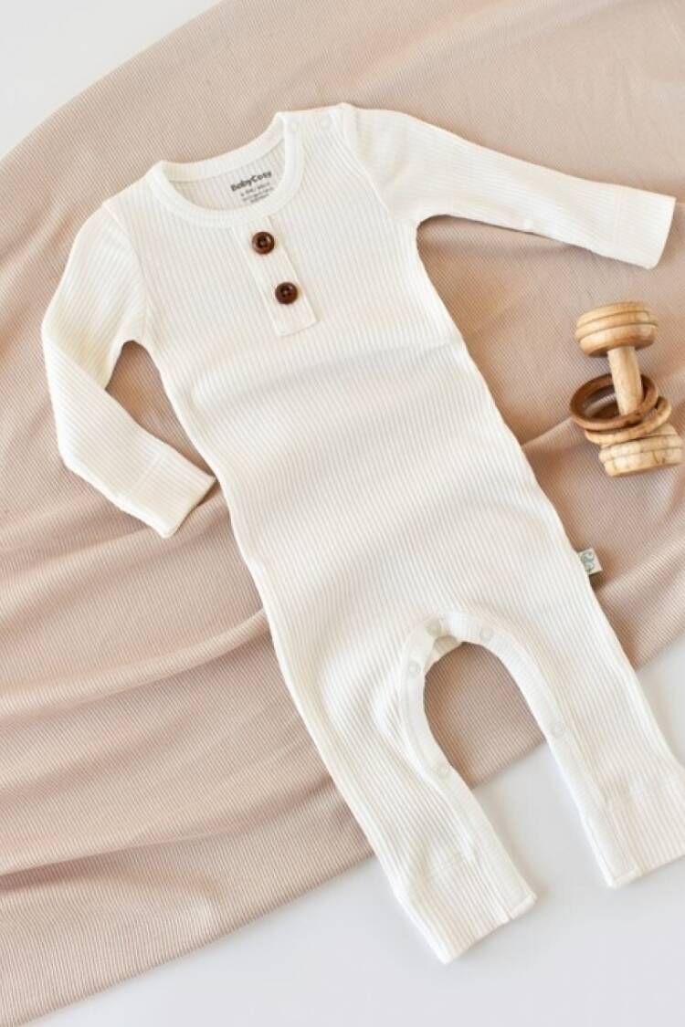 Baby Rompers and Overalls - Toptan Bebek Modal Uzun Kollu Tulum Baby Cosy 2022-CSYM11418 - Brand: BabyCosy - Women & Kids, Baby Clothes Wholesale - Globality Store