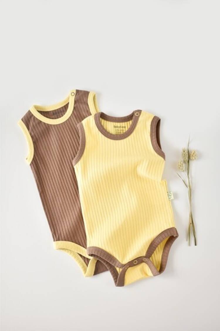 Newborn - Toptan Bebek Ribana 2 li Askılı Body 3-24M Baby Cosy 2022-CSYR4103 - Brand: BabyCosy - Women & Kids, Baby Clothes Wholesale - Globality Store