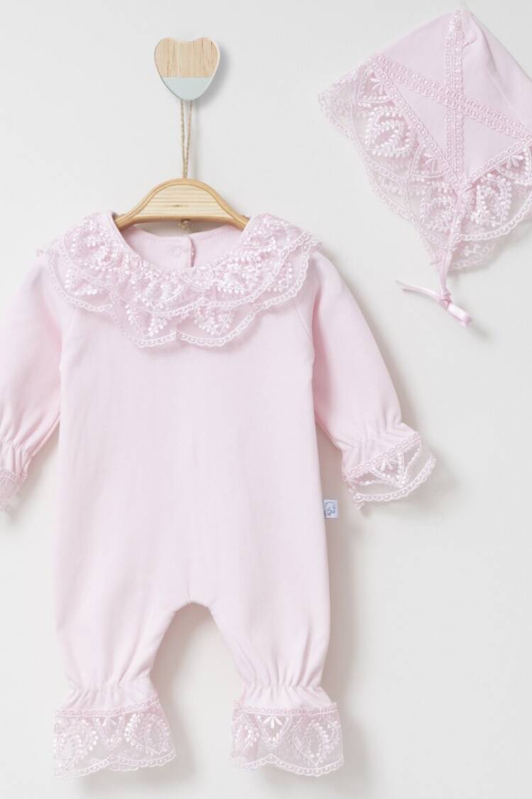 Baby Rompers and Overalls - Toptan Bebek Tulum ve Şapka Takım 0-6M 2019-6008 - Brand: Miniborn - Women & Kids, Baby Clothes Wholesale - Globality Store
