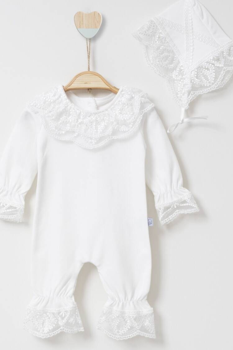 Baby Rompers and Overalls - Toptan Bebek Tulum ve Şapka Takım 0-6M 2019-6008 - Brand: Miniborn - Women & Kids, Baby Clothes Wholesale - Globality Store