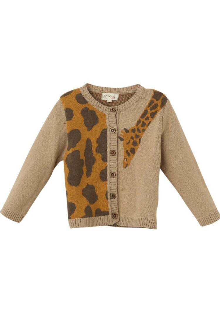 - Toptan Bebek Unisex Baby Organik Pamuk Zürafa Desenli Hırka 6-36M 1061-21160 - Brand: Uludağ Triko - Women & Kids, Baby Clothes Wholesale - Globality Store