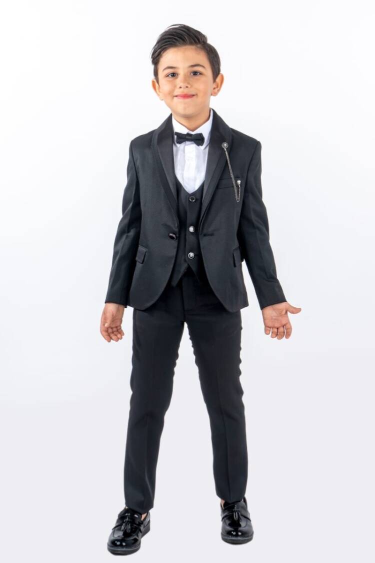 Boy's Suit - Toptan Ceketli Yelekli Damatlık Takım 3-7Y 1037-9281 - Brand: Messy - Women & Kids, Baby Clothes Wholesale - Globality Store